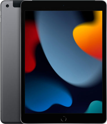 Apple iPad 2021 9th Gen (10.2 inch, Wi-Fi + Cellular, 64GB) Space Gray (Renewed)