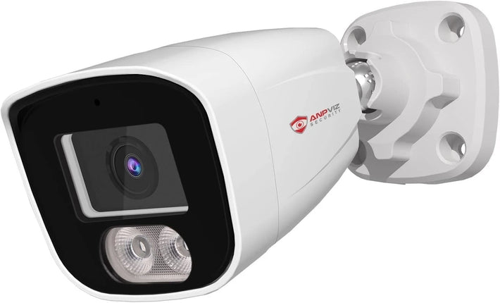 PoE IP Bullet Camera with Microphone 108° Wide Angle 2.8 mm Lens, 24/7 Recording renewed
