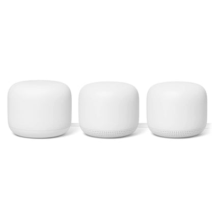 Google Nest AC2200 2ndGEneration 4x4 White WiFi Router (One Router & Two extenders) Mesh Wi-Fi Routers with 6600 Sq Ft Coverage (Renewed)