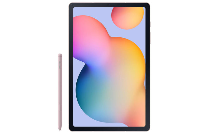 SAMSUNG Galaxy Tab S6 Lite 10.4" 128GB Android Tablet, LCD Screen, S Pen Included, Slim Metal Design, AKG Dual Speakers, 8MP Rear Camera, Long Lasting Battery, US Version, 2022, Chiffon Rose