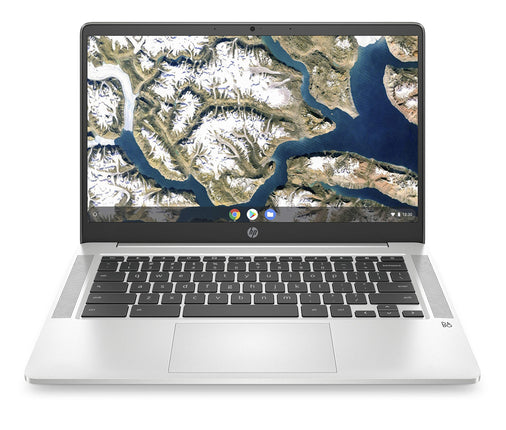 HP Chromebook 14-inch FHD Laptop, Intel Celeron N4000, 4 GB RAM, 32 GB eMMC, Chrome (14a-na0050nr, Mineral Silver) (Renewed)