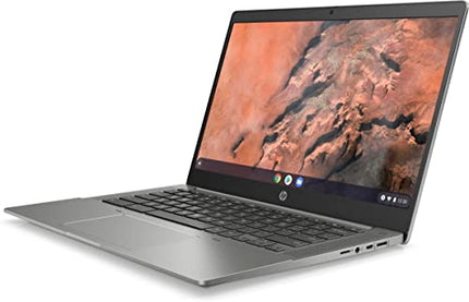 HP 14b-na Chromebook 14" FHD Laptop, AMD Ryzen 3 3250C, 4GB RAM, 128GB eMMC Chrome OS Silver(Renewed)