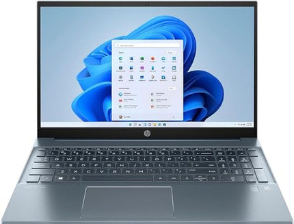 HP Pavilion 15.6" FHD, AMD Ryzen 7-5700U(Up to 4.3GHz, Beat i7-1180G7), 8GB RAM, 512GB SSD, Horizon Blue, Windows 11, Long Hour Battery, Audio B&O,15-eh1070wm- DealExpress Accessories (Renewed)