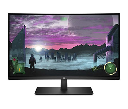 HP 27-inch Curved 144hz Gaming Monitor with AMD Freesync Technology, Tilt Adjustment and Anti-Glare Panel (HP 27x Curved Display, Black) (Renewed)