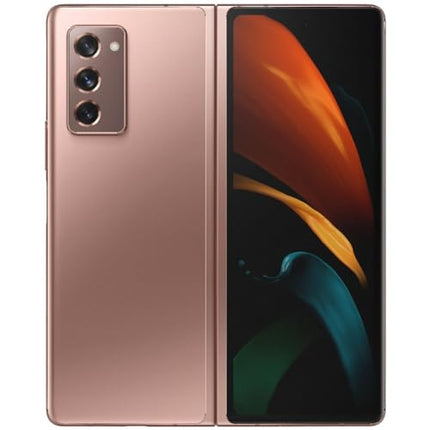 Samsung Electronics Galaxy Z Fold 2 5G | Factory Unlocked Android Cell Phone | 256GB Storage | US Version Smartphone Tablet | 2-in-1 Refined Design, Flex Mode | Mystic Bronze (Renewed)