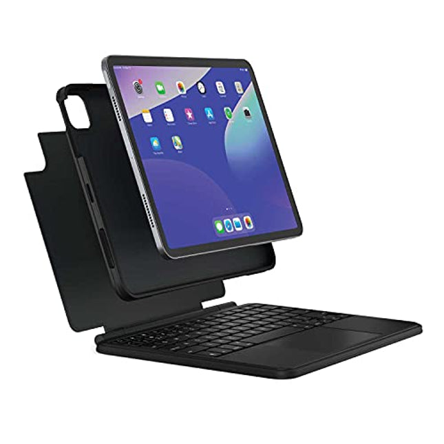 Brydge Air MAX+ Wireless Keyboard Case with Multi-Touch Trackpad for iPad Air 5th (M1) and 4th Generation and iPad Pro 11-inch, Detachable Magnetic SnapFit Case and MIL-STD-810G 4-Foot Drop Protection