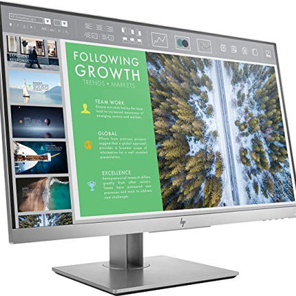 HP EliteDisplay 23.8-Inch Screen LED-Lit Monitor Silver (1FH47AA#ABA) (Renewed)