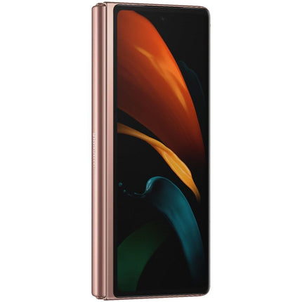 Samsung Electronics Galaxy Z Fold 2 5G | Factory Unlocked Android Cell Phone | 256GB Storage | US Version Smartphone Tablet | 2-in-1 Refined Design, Flex Mode | Mystic Bronze (Renewed)