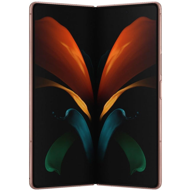 Samsung Electronics Galaxy Z Fold 2 5G | Factory Unlocked Android Cell Phone | 256GB Storage | US Version Smartphone Tablet | 2-in-1 Refined Design, Flex Mode | Mystic Bronze (Renewed)