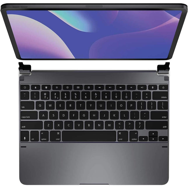 New Brydge Pro 12.9 Keyboard for iPad Pro 12.9-inch 3rd Generation Model (2018) | Aluminum Wireless Bluetooth Keyboard with Backlit Keys | Long Battery Life | (Space Gray)