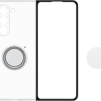 Samsung Galaxy Z Fold5 Clear Gadget Phone Case, Protective Cover with Grip, Kickstand, Accessories and Attachments Included, US Version, EF-XF731CTEGUS, Transparent New
