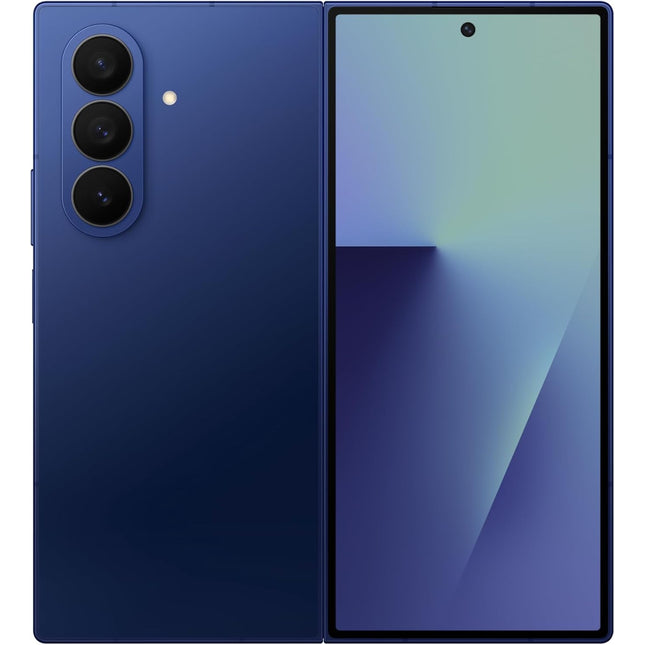 Samsung Galaxy Z Fold7 Cell Phone, 256GB AI Smartphone, Unlocked Android, AI Photo Edits, Large Screen, Long Battery Life, 2025, US 1 Yr Manufacturer Warranty, Blue Shadow (Renewed)