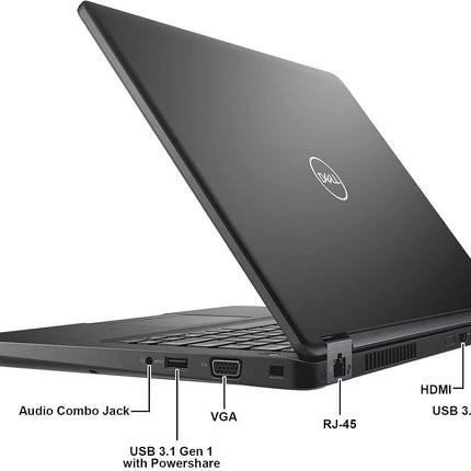 Dell Latitude 5490 Business Laptop | 14in HD | Intel Core 8th Gen i5-8350U | 8GB DDR4 | 128GB Solid State Drive | Win 10 Pro (Renewed)