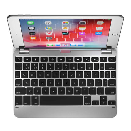 Brydge 7.9 Keyboard Compatible with iPad Mini 4th and 5th Generation | Aluminum | Wireless | Rotating Hinges | 180 Degree Viewing (Silver)