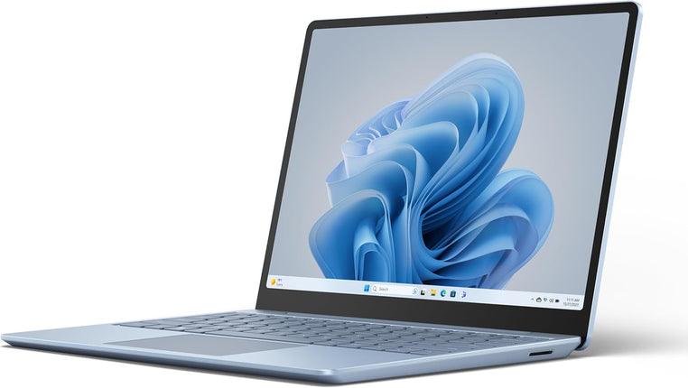 Microsoft Surface Laptop Go 3 (2023) - 12.4" Touchscreen, Thin & Lightweight, Intel Core i5, 8GB RAM, 256GB SSD SSD, with Windows 11, Ice Blue Color Microsoft Copilot - XK1-00059