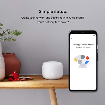 Google Nest WiFi Router 3 Pack ( One Router & Two extenders) 2ndGEneration 4x4 AC2200 Mesh Wi-Fi Routers with 6600 Sq Ft Coverage (Renewed)