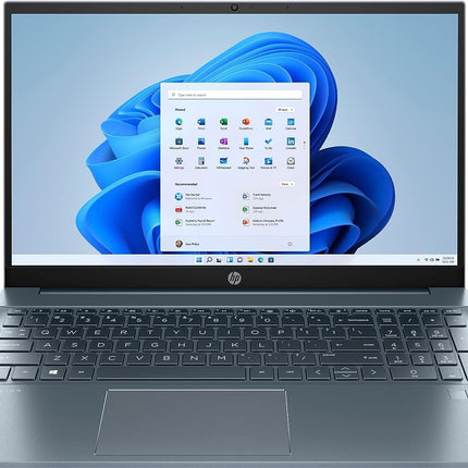 HP Pavilion 15.6" FHD, AMD Ryzen 7-5700U(Up to 4.3GHz, Beat i7-1180G7), 8GB RAM, 512GB SSD, Horizon Blue, Windows 11, Long Hour Battery, Audio B&O,15-eh1070wm- DealExpress Accessories (Renewed)