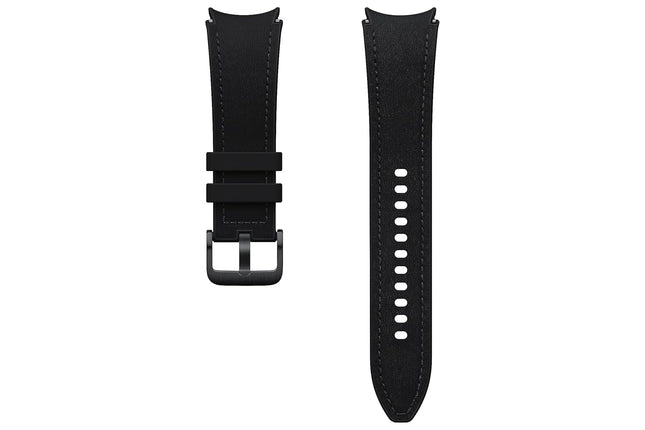 SAMSUNG Galaxy Watch 6, 5, 4 Series Hybrid Eco Leather Band, T-Buckle Closure for Men and Women, Smartwatch Replacement Strap, Durable, One Click Attachment, Medium/Large, ET-SHR96LBEGUJ, Black New