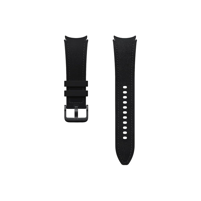 SAMSUNG Galaxy Watch 6, 5, 4 Series Hybrid Eco Leather Band, T-Buckle Closure for Men and Women, Smartwatch Replacement Strap, Durable, One Click Attachment, Medium/Large, ET-SHR96LBEGUJ, Black New