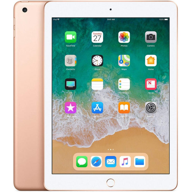 2018 Apple iPad 6th Gen (9,7-inch, 32GB, Wi-Fi + Cellular) Gold (Renewed)