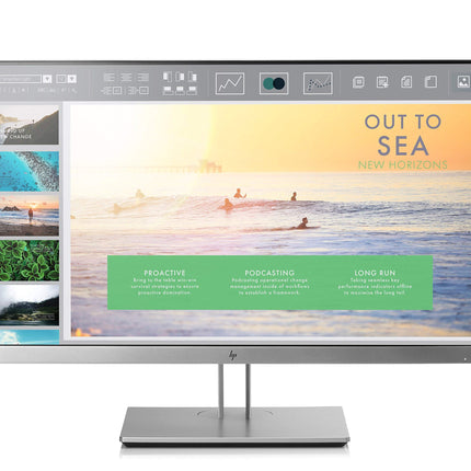 HP EliteDisplay E233 23-Inch Screen LED-Lit Monitor Silver (1FH46AA#ABA) (Renewed)