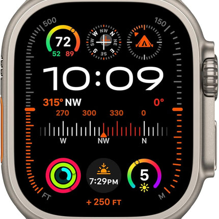 Apple Watch Ultra 2 [GPS + Cellular 49mm] Smartwatch with Rugged Titanium Case & Indigo Alpine Loop Small. Fitness Tracker, Precision GPS, Action Button, Extra-Long Battery Life Renewed