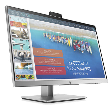 HP EliteDisplay E243d LED Display 60.5 cm (23.8") Full HD Flat Matt Grey, Silver (Renewed)