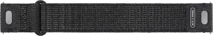 New Samsung Galaxy Watch 6, 5, 4 Series Fabric Band, Slim, Nylon, Reflective Smartwatch Replacement Strap for Men and Women, One Click Attachment, Small/Medium, Black - ET-SVR93SBEGUJ