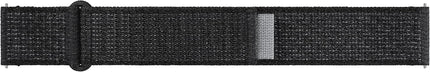 New Samsung Galaxy Watch 6, 5, 4 Series Fabric Band, Slim, Nylon, Reflective Smartwatch Replacement Strap for Men and Women, One Click Attachment, Small/Medium, Black - ET-SVR93SBEGUJ