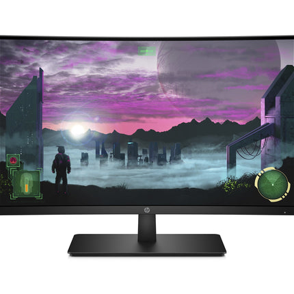 HP 27-inch Curved 144hz Gaming Monitor with AMD Freesync Technology, Tilt Adjustment and Anti-Glare Panel (HP 27x Curved Display, Black) (Renewed)