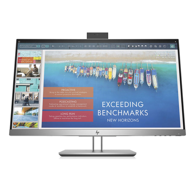HP EliteDisplay E243d LED Display 60.5 cm (23.8") Full HD Flat Matt Grey, Silver (Renewed)