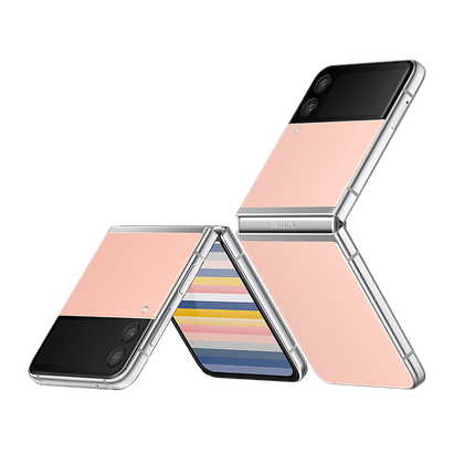 SAMSUNG Galaxy Z Flip3 256GB Bespoke Pink / Pink /Silver - Renewed
