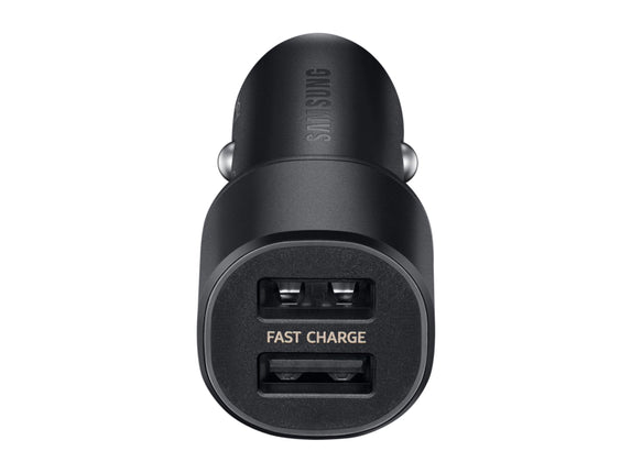 New Samsung 15W Dual Port Car Charger - EP-L1100WBEGUS