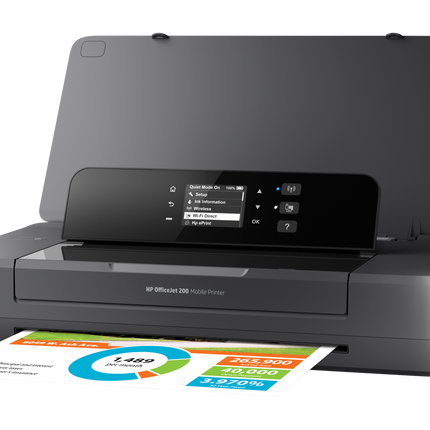 HP OfficeJet 200 Mobile Printer Black Renewed