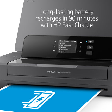 HP OfficeJet 200 Mobile Printer Black Renewed