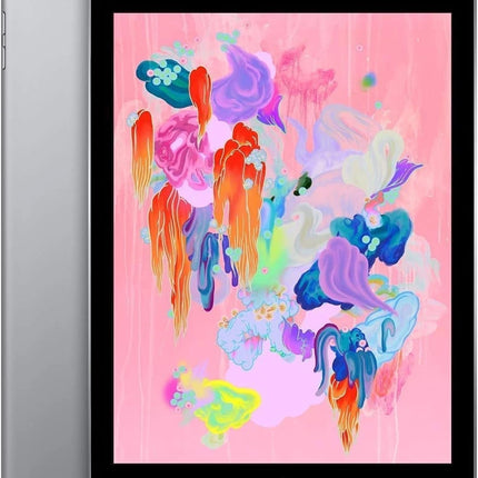Apple iPad (6th Generation) 32 GB, Wi-Fi + Cellular, 9.7 in - Space Gray Renewed