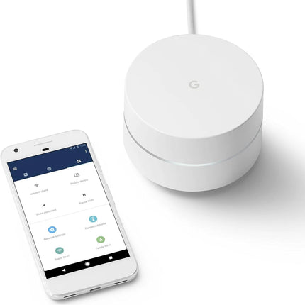 REMAN ENGINE GOOGLE WIFI AC1200 MESH ROUTER 1-PACK - NO PACKAGING (Renewed)