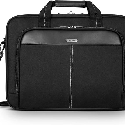 New Targus Classic Slim Laptop Bag - Ergonomic Briefcase and Messenger Bag Spacious - TCT027US