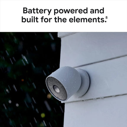 Google Nest Cam Outdoor or Indoor, Battery 2nd Generation - Snow (Renewed)