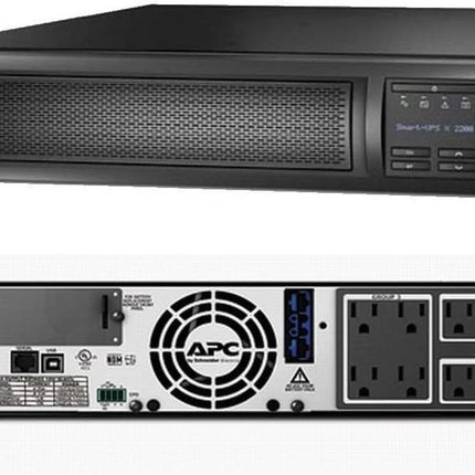 APC Network UPS, 1500VA Smart-UPS Sine Wave UPS with Extended Run Option, 2U Rackmount/Tower Convertible, Line-Interactive, 120V SMX1500RM2U renewed