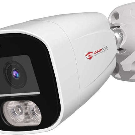 PoE IP Bullet Camera with Microphone 108° Wide Angle 2.8 mm Lens, 24/7 Recording renewed