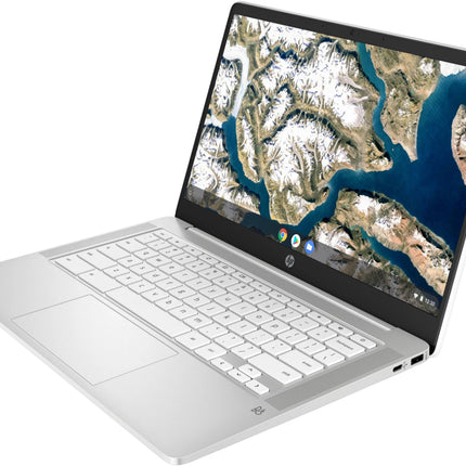 HP Chromebook 14AT-CA100 Intel Celeron N4500 4GB 64GB Touchscreen White -  6E3P0AV#ABA - Renewed