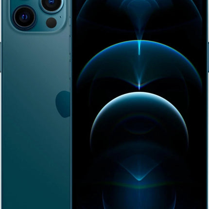 Apple iPhone 12 Pro Max - 256 GB - Pacific Blue (Unlocked) Renewed
