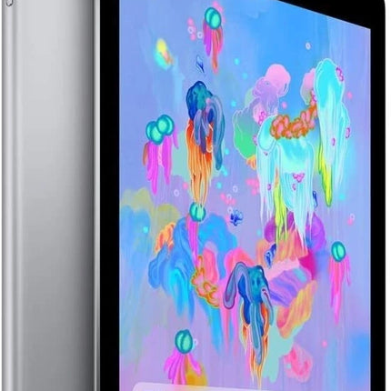 Apple iPad (6th Generation) 32 GB, Wi-Fi + Cellular, 9.7 in - Space Gray Renewed