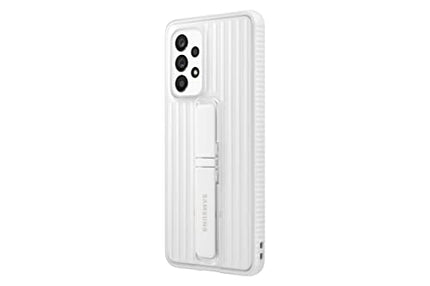 SAMSUNG Galaxy A53 5G Protective Standing Cover, Eco-Friendly Phone Case with Military Grade Drop Protection, 2 Kickstands Offer 2 Viewing Angles, US Version, White