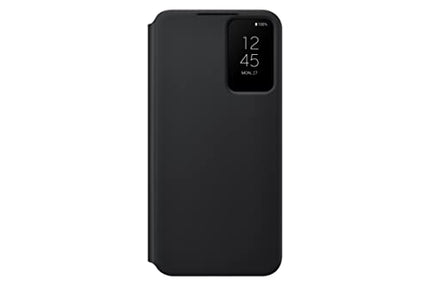 SAMSUNG Galaxy S22+ S-View Flip Cover, Protective Phone Case, Tap Control, Cutting Edge Design, US Version, Black, (EF-ZS906CBEGUS)