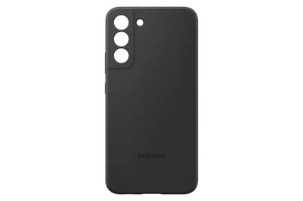 Samsung Electronics Galaxy S22+ Silicone Cover, Protective Phone Case, Soft, Sleek Protection, Slim Design, Matte Finish, US Version, Black, (EF-PS906TBEGUS)