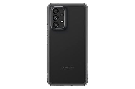 SAMSUNG Galaxy A53 5G Soft Clear Cover, Protective Shockproof Phone Case with Slim, Durable Design, Comfortable Grip, Hole for Strap, US Version, Black