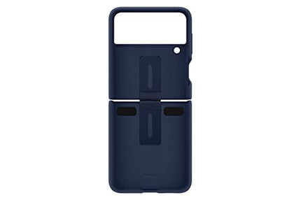 Samsung Galaxy Z Flip 3 Phone Case, Silicone Protective Cover with Ring, Heavy Duty, Shockproof Smartphone Protector, US Version, Navy,EF-PF711TNEGUS