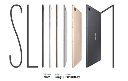 SAMSUNG Galaxy Tab A7 10.4" (32GB, 3GB, WiFi + Cellular) 4G LTE Tablet GSM Unlocked (Global, T-Mobile, AT&T, Metro) International Model SM-T505 (64GB SD Bundle, Silver)
